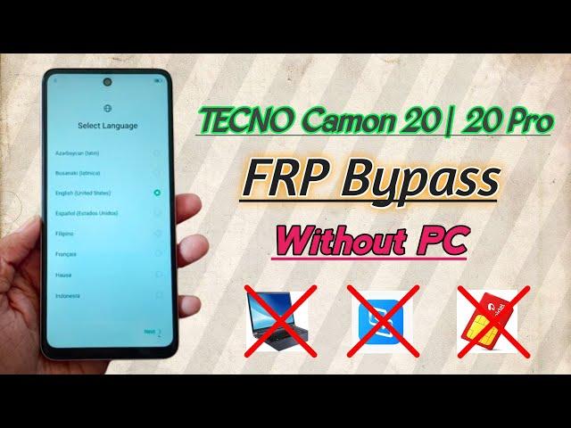 Tecno camon 20 frp bypass | tecno camon 20 pro frp bypass without pc | tecno ck7n frp bypass