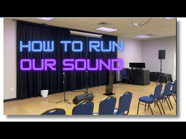 Sound setup for a small church in 2023