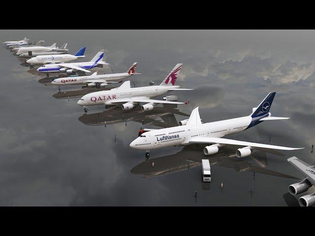 Top15 Largest Planes Length Comparison (3D)