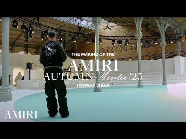 THE MAKING OF THE AMIRI AUTUMN-WINTER 2023 RUNWAY SHOW