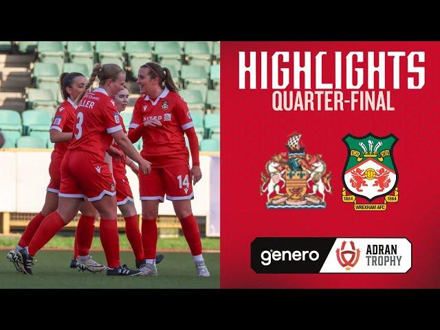 HIGHLIGHTS | Barry Town United vs Wrexham AFC Women (Genero Adran Trophy)