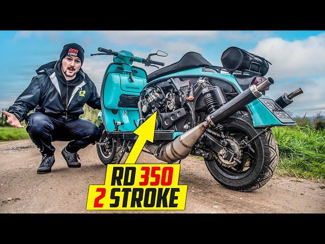 The World's Craziest Scooter! Yambretta RD350 2 Stroke