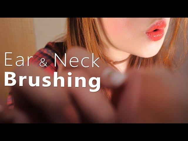 ASMR Ear & Neck Brushing (BASS Boosted, Ear Blowing, Various, Face Brushing)
