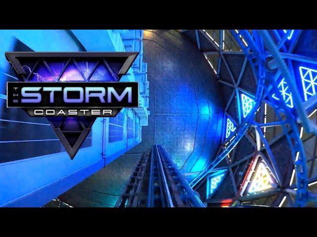 Storm Coaster 4K On Ride POV - Dubai Hills Mall