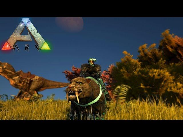 Ark Survival Evolved - SABER CAT HUNTING