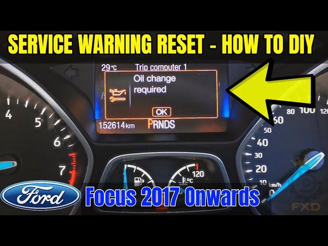 Oil Change Required Service Reset - How To - Ford Focus