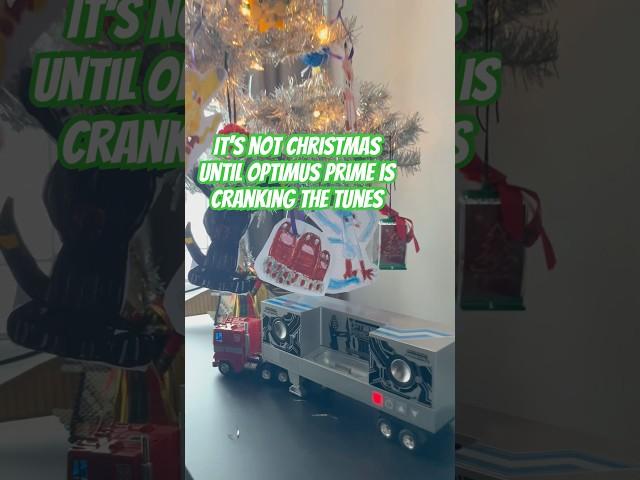 #optimusprime #transformersg1 #christmas #christmasmusic #autobots #transformerstoys #loveit