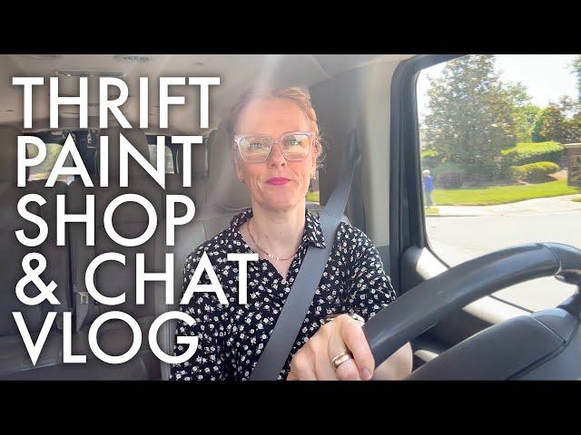 HANG OUT AND TALK, THRIFT, SHOP, AND PAINT WITH ME VLOG