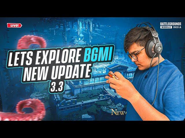 BGMI NEW UPDATE 3.3 IS HERE || BGMI LIVE #jerryislive #pubgmobile #pubg