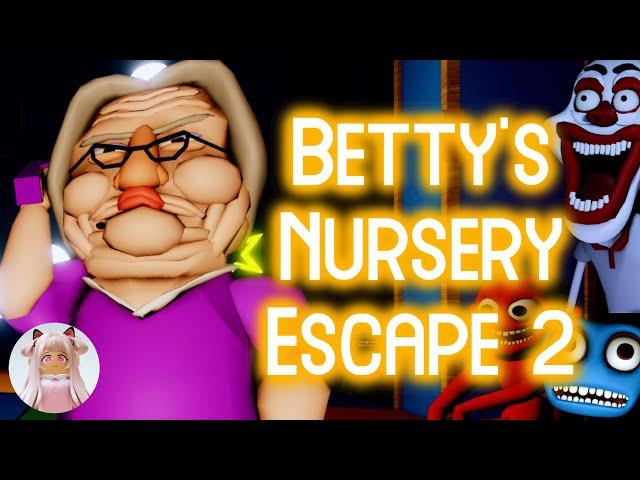 Roblox Betty's Nursery Escape 2 (ESCAPE STORY) PUZZLE OBBY SOLO Gameplay Walkthrough No Death [4K]