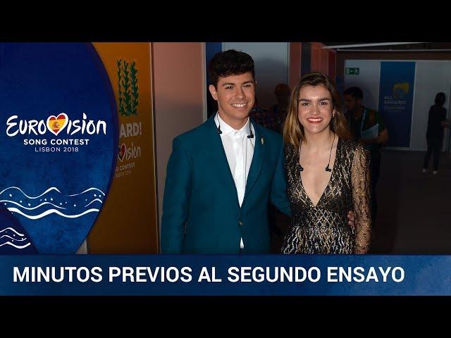 A punto de arrancar el **SEGUNDO ENSAYO** de AMAIA Y ALFRED | Eurovisión 2018