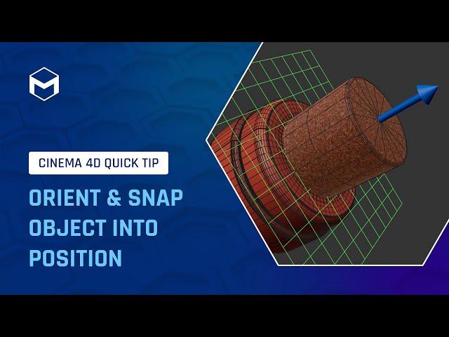 #C4DQuickTip 162: Orient and Snap Object into Position in Cinema 4D