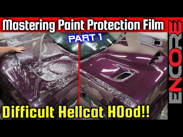 Dodge Challenger Hellcat Widebody PPF  Full Hood Paint Protection Film Installation