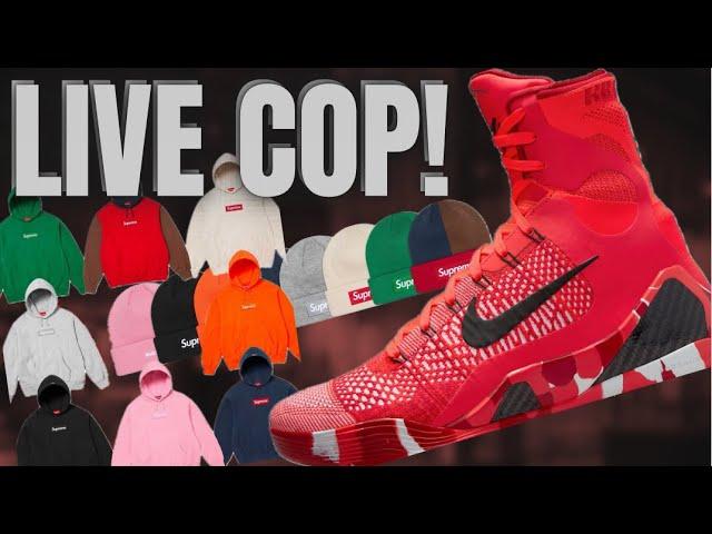 LIVE COP : SUPREME BOGO WEEK, & KOBE 9 ELITE HIGH CHRISTMAS!