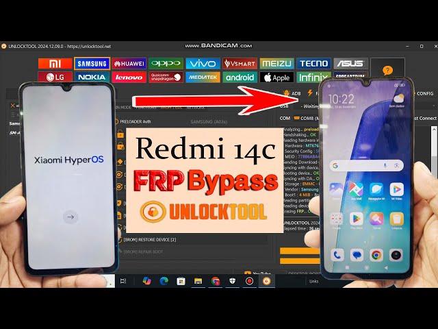 Redmi 14c Frp Bypass unlock tool