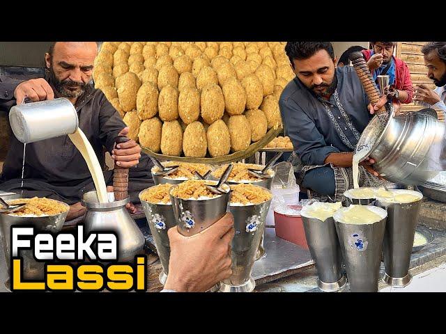 The ULTIMATE Lahori Street Food Tour | Feeka Lassi Lahore! Pere Wali Lassi BEST Street Food Pakistan