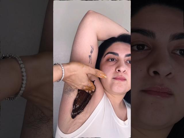 Homemade Armpit waxing Hair Remove 🪒 @ArmWasher #armwasher #shorts #ytshorts #armpits