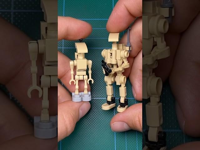 Lego Star Wars minifig scale B1 Battle Droid #lego #tutorial #legostarwars #starwars