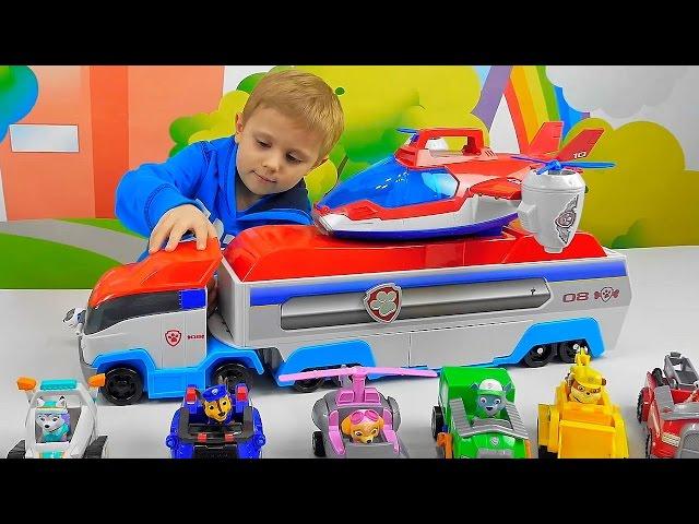 Щенячий Патруль и Патрулевозы - ВИДЕО ДЛЯ РЕБЁНКА. Paw Patrol with Air Patroller Plane