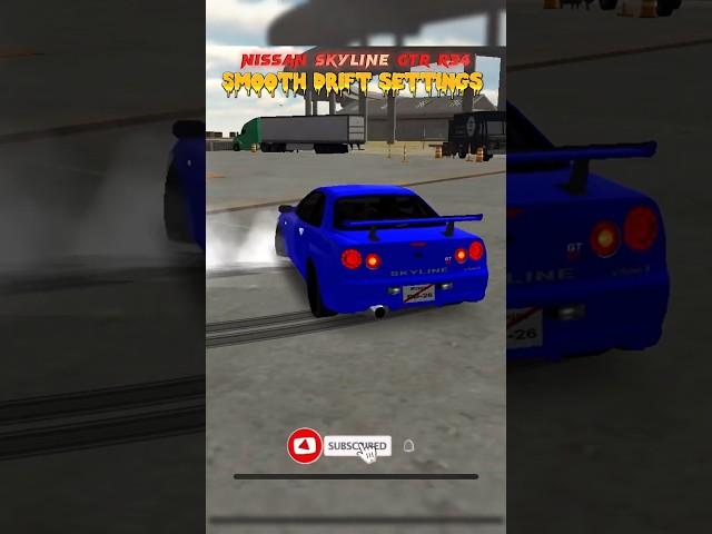 NISSAN GTR R34 SMOOTH DRIFT SETTINGS - CAR PARKING MULTIPLAYER #shorts