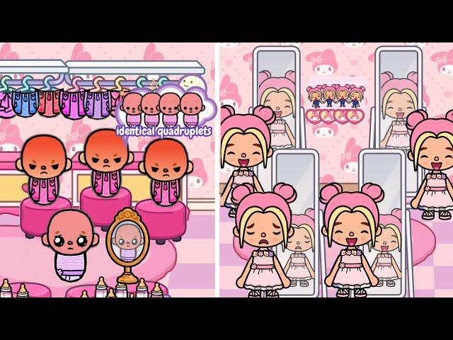 Identical Quadruplet, Different Personality | Toca Life Story | Toca Life World