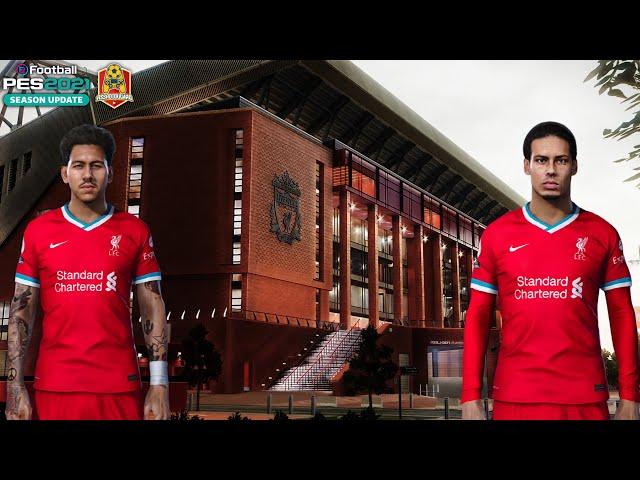 GILA KEREN BANGET!! MEGAHNYA STADION ANFIELD DI PES 2021 MARKAS DARI LIVERPOOL FC