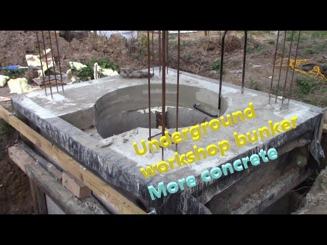 Underground bunker workshop, topping off the shaft