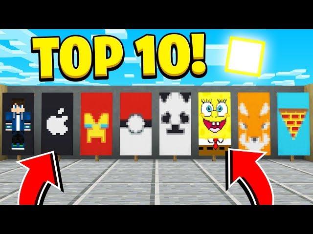 TOP 10 BANNER Designs You Didn't Know You Could Make in Minecraft! (NO MODS!)