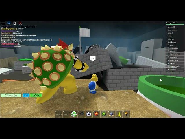 Roblox-Super Mario 3D Roleplay #25- Bowser's Destroyed Castle!