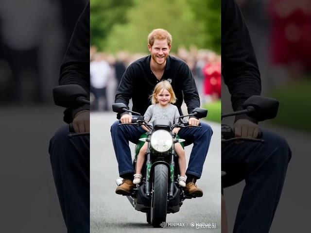 Prince Harry - Lilibet Bike Riding #princeharry #lilibet #bike #royal #love #happy #sussexroyal #fyp