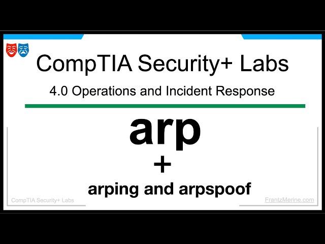 Hands-On Lab Training for CompTIA Security+ | Gain Practical Proficiency | arp