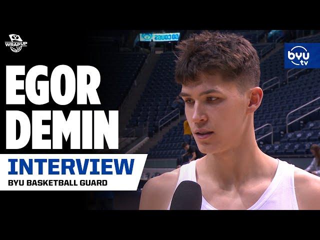 Egor Demin on why he is shooting so well and how BYU has turned him into a man