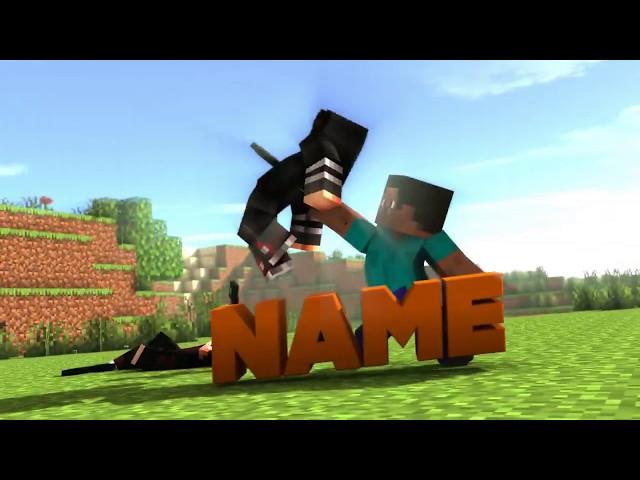 minecraft intro Template Blender only (ENDER PEARL COMBO!!!)