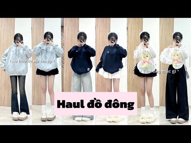 [Shopee Haul] (Những outfit xinh) | Sắm đồ mùa đông xinh 2024