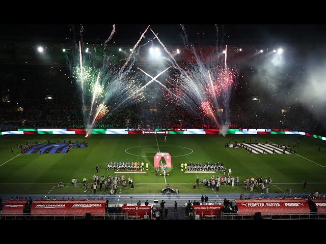 Rockin'1000 at the Italian Football Cup Opening Ceremony