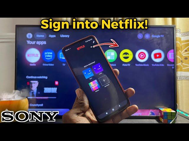 Sony Bravia TV: How to Sign into Netflix Using Phone