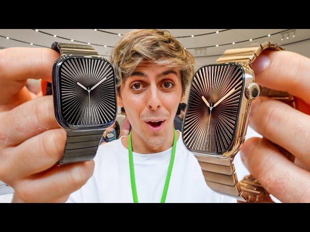 Apple Watch Series 10 HANDS-ON ⌚️‼️ (Massive Display, Sleep Apnea, Speakers, New Design & More!)