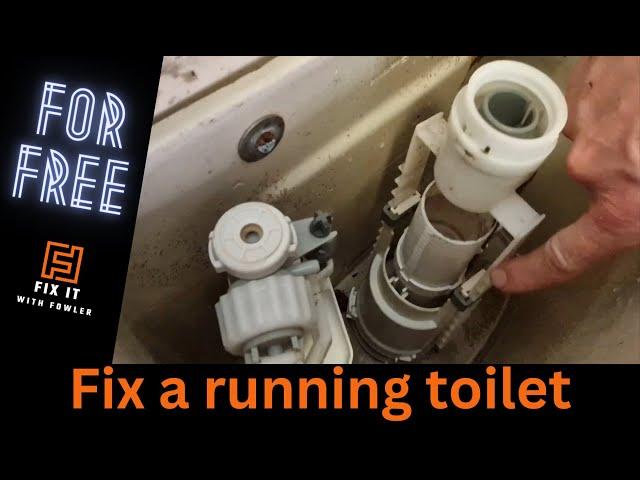 How to Quickly FIX a Running Toilet with push button