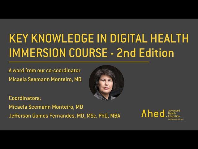 Key Knowledge in Digital Health: Immersion Course - 2nd Edition