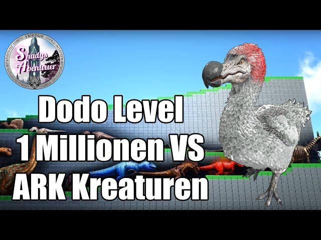 Dodo Level 1 Millionen VS ARK Kreaturen  [ Der Dodo 1Mio Todeslauf ] | ARK Survival Evolved