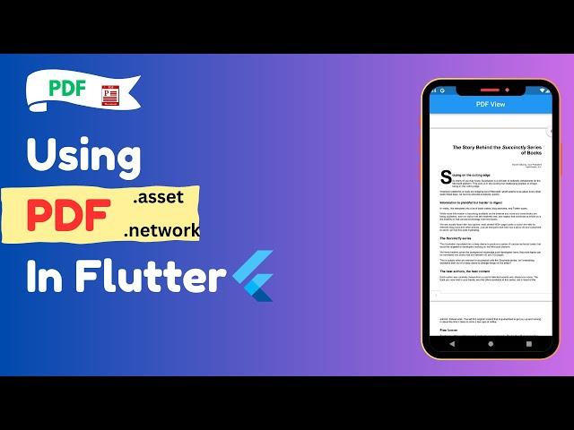 Flutter PDF || Flutter PDF Viewer || How to Display PDF File in Flutter