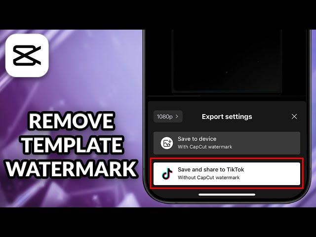 How To Remove CapCut Template Watermark