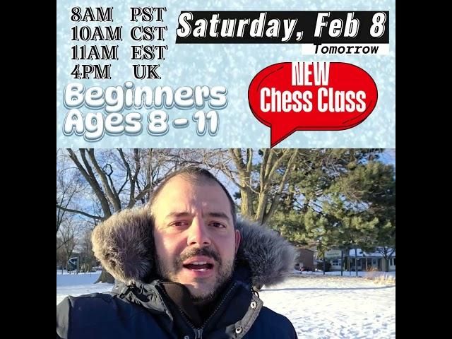 New chess class starting tomorrow