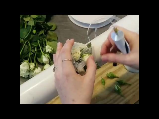 How To Make A Simple White Rose Corsage