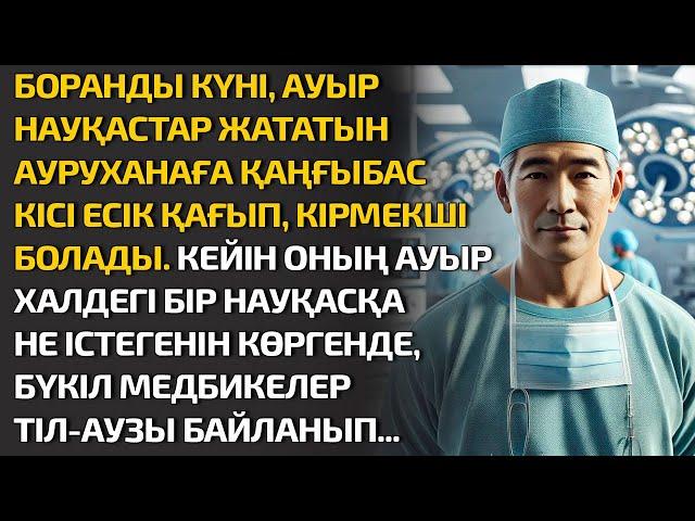 БОРАНДЫ КҮНІ, АУЫР НАУҚАСТАР ЖАТАТЫН АУРУХАНАҒА ҚАҢҒЫБАС КІСІ ЕСІК ҚАҒЫП, КІРМЕКШІ. ӘСЕРЛІ ӘҢГІМЕ