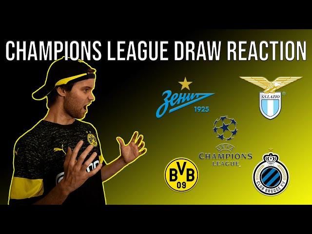 CHAMPIONS LEAGUE DRAW REACTION! | BORUSSIA DORTMUND IN GROUP F | JJD TV - EP 22