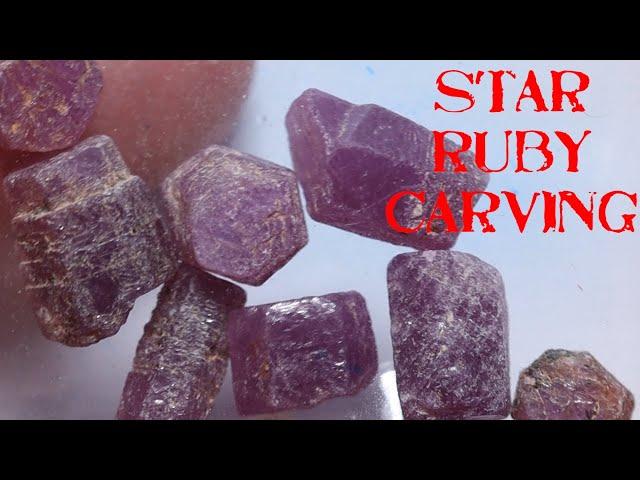 Cutting Star Ruby with Dremel or Flex Shaft. Challenge from @PulitzerOpal