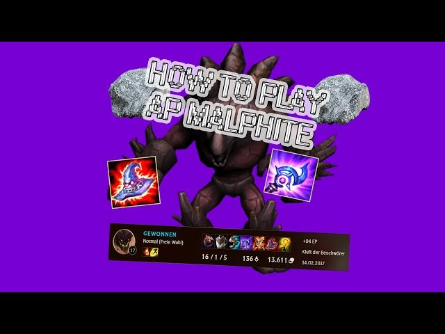 HOW TO PLAY AP MALPHITE???ß?