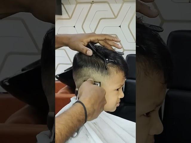 Kid's boy hair cut side short #shorts #haircutting