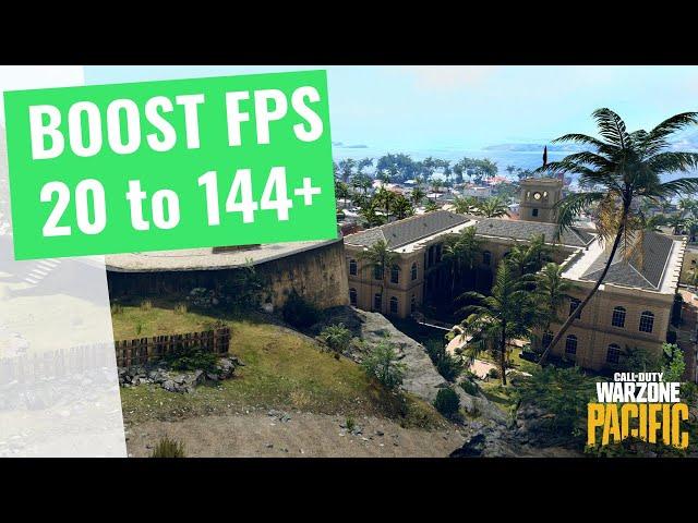  COD Warzone Pacific - How to BOOST FPS and Increase Performance on any PC